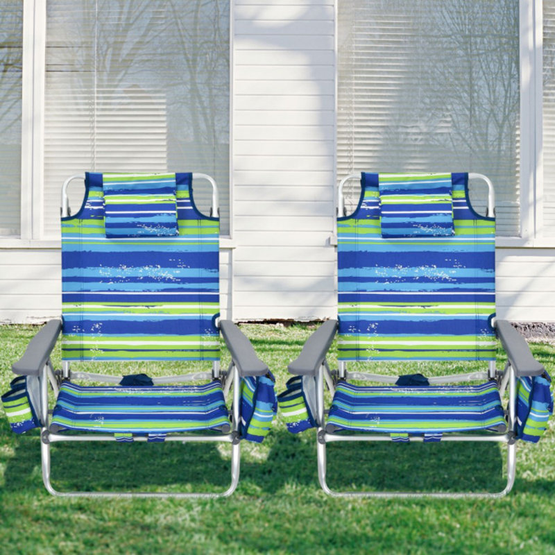 Chaise de plage 2 pièces