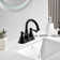 Derengge Centerset 2-Handle  Bathroom Sink Faucet With Plastic Overflow Pop-Up Drian