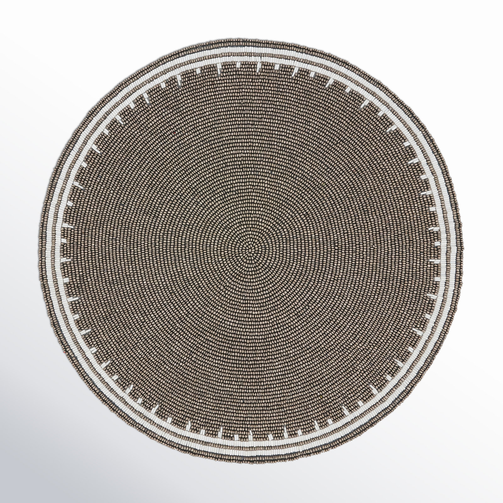 Beaded Brilliance Placemat (Set Of 4), Pewter
