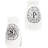Anisur Wicca Magic Sacred Geometry Interwoven Pentacle Crescent Moons Ceramic Salt and Pepper Shaker Set