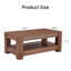 Une table basse moderne et pratique. La table basse à double couche est fabriquée en panneau de fibres à densité moyenne. Convient au salon (table incluse seulement)-707526751