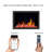 Litestar ZEF38VC 38" Smart Electric Fireplace Insert – WiFi App Control, Breathing Logs with Crushed Ice Rocks Décor, Multi Flame Colors, Crackling Sound, Built-In Fireplace Heater-124549532