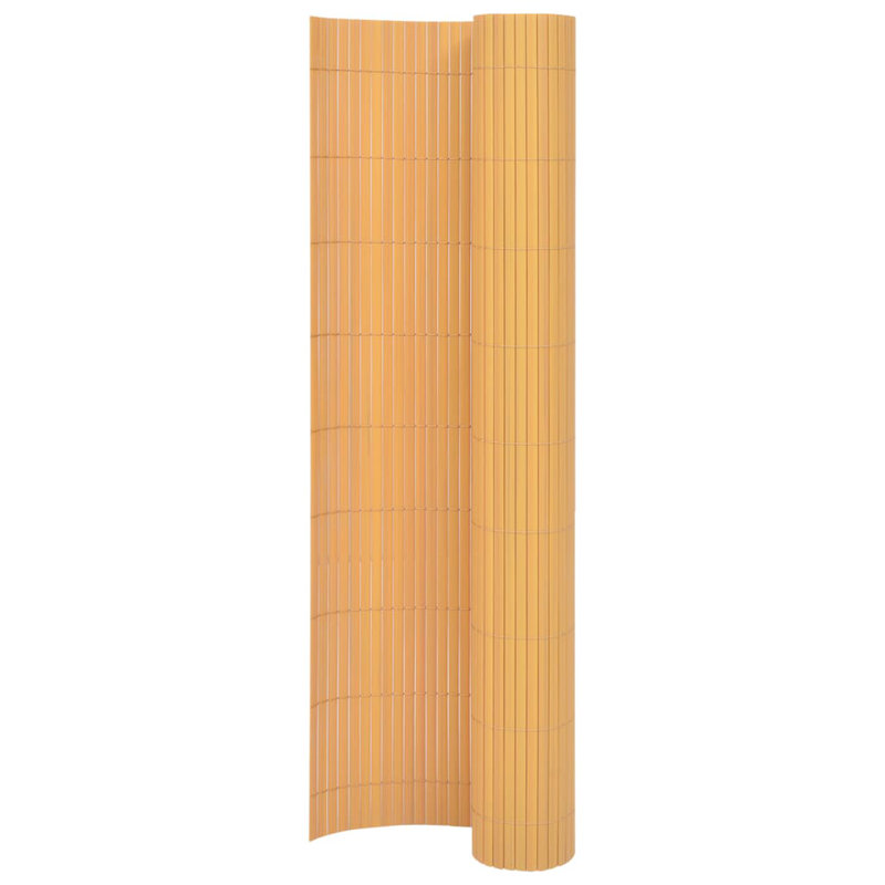 Diaundra Brown Plastic Yard/Privacy Fence, Yellow, 170cm H x 300cm W x 1.2cm D