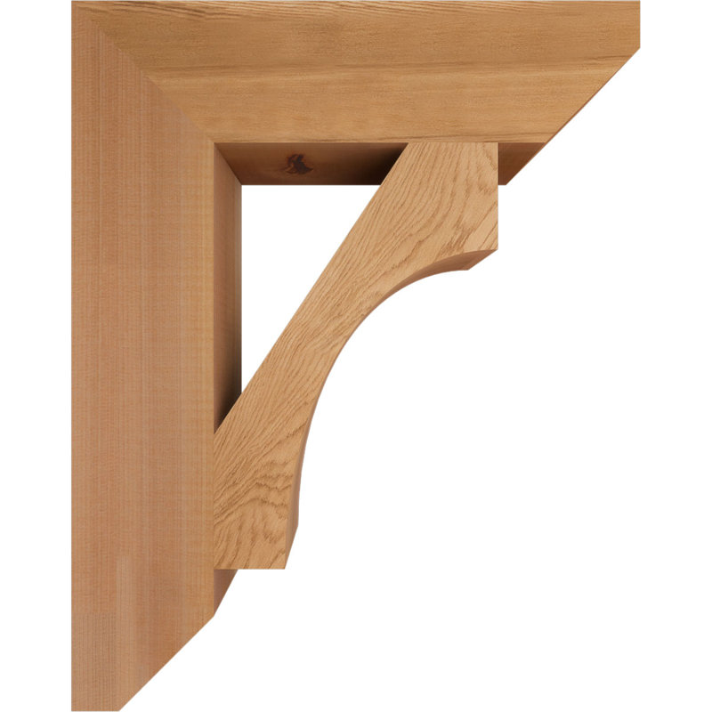 Support en bois Westlake, Cèdre rouge, H 20 po x l 3,5 po x P 16 po