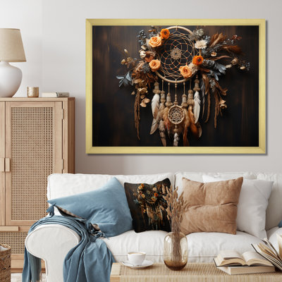 " Coral Dreamcatcher Rustic Elegance "