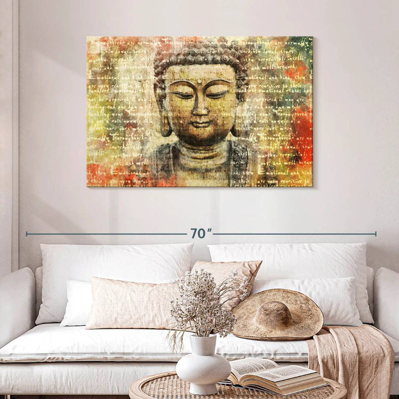 Adella Buddha Enlightenment, 30" H x 45" W