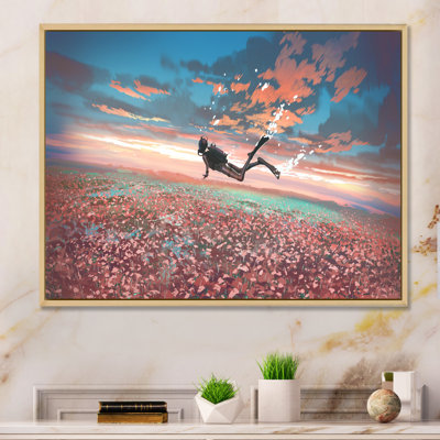 " Video Game Surreal Scene Diver Floating "
