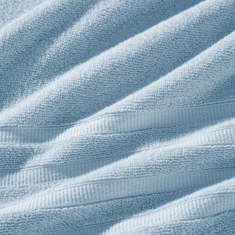 Ensemble de serviettes 6 pièces 100% coton Sömn Quick-Dry - qualité hôtel, économique, absorbant, Bleu