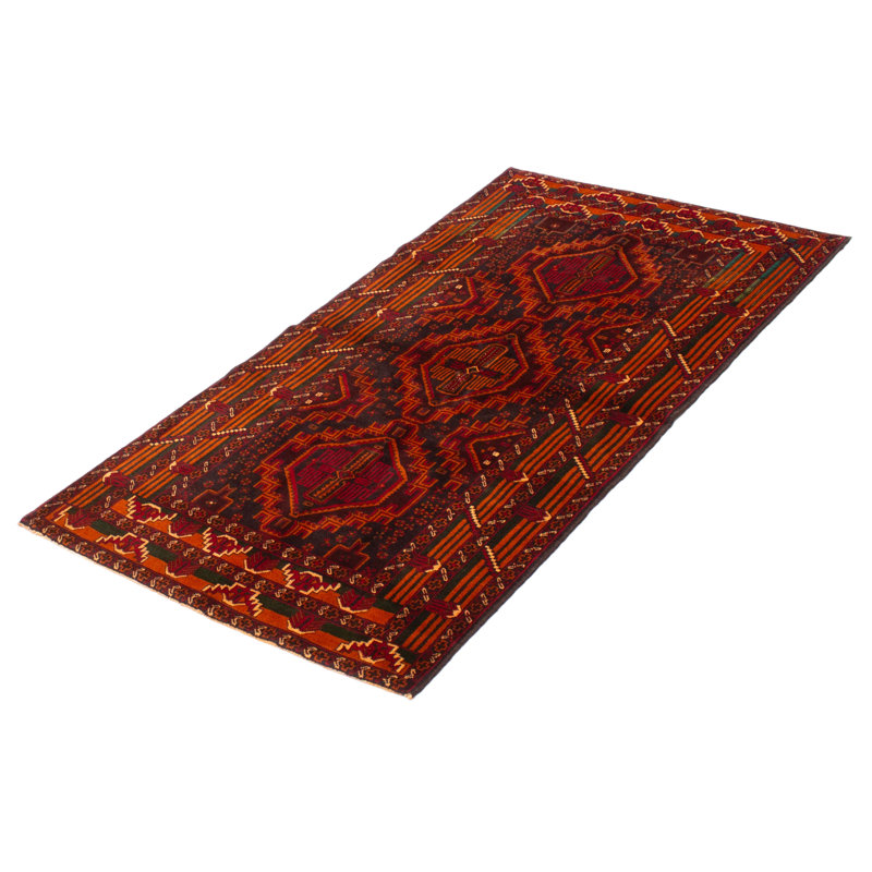 Teimani Burnt Orange Rug 3'7" x 6'6"