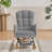 Grey Teddy Rocking Armchair