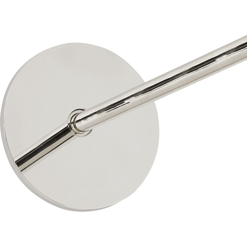 Plural Dome Picture Light, Polished Nickel, 0.5" H x 30" W x 8.9" D, 20.8