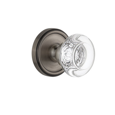 Rosette Grandeur Georgetown avec bouton de porte en cristal Bordeaux