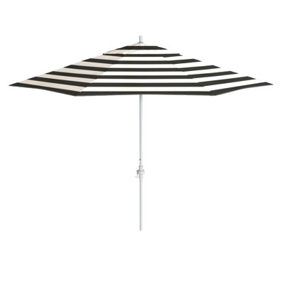 Parasol de patio blanc mat 11 pi.