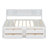Full Size Wood Daybed With 2 Bedside Cabinets, Upper Shelves And 4 Drawers-2086174870