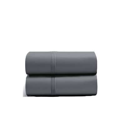 400TC Luxurious Triple Embroidery Cotton Sateen Pillowcases (Set Of 2)
