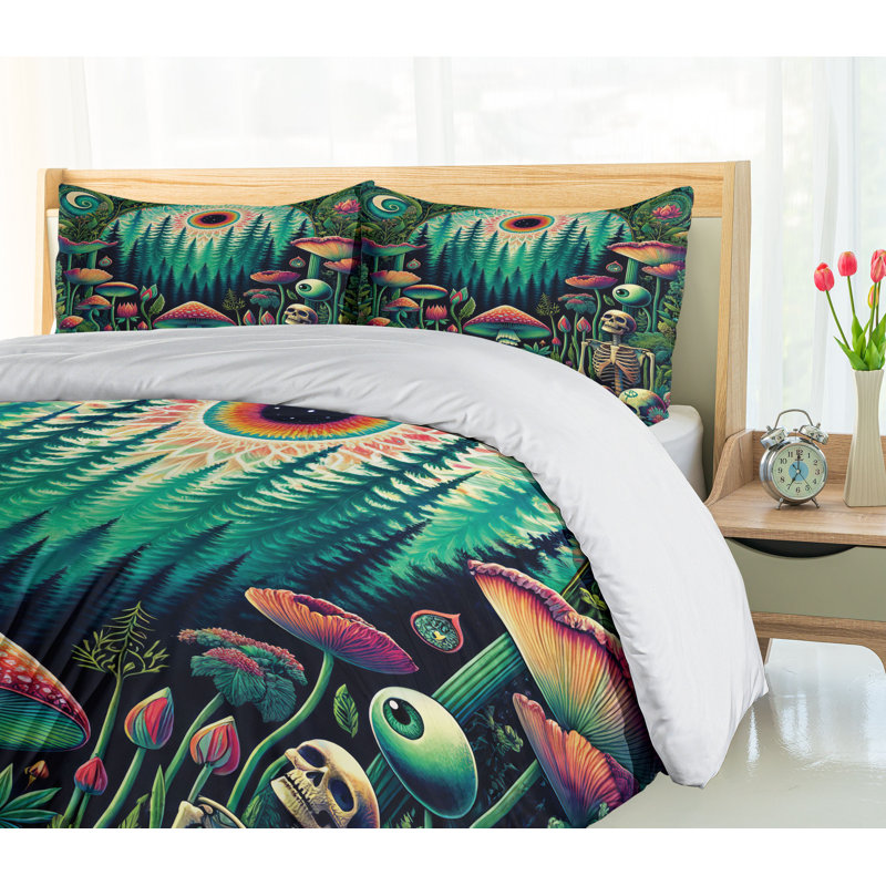 Trippy Duvet Cover, Twin Duvet Cover + 1 Standard Shams