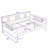 Full Size Wooden Daybed with Slats-495956070