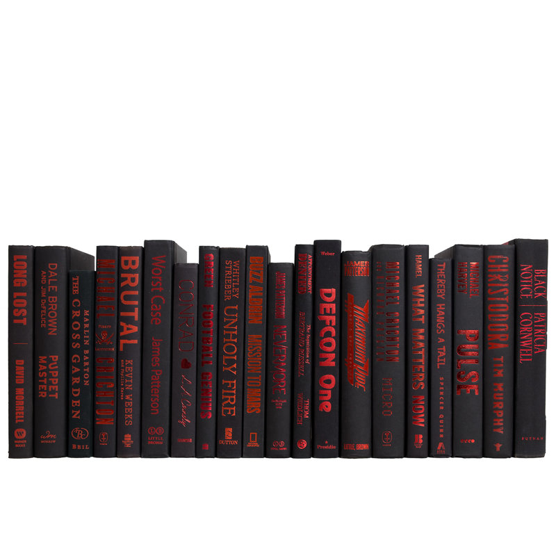 Modern Onyx & Red: Color By The Foot