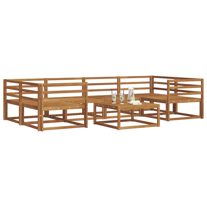  Outdoor Sofa Set Garden Furniture Patio Seating Backyard Couch Acacia
