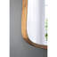 Miroir mural 27 po x 37 po avec cadre en bois pour les espaces - Idéal salon, salle de bain, vestibule, lignes minimalistes de style minimaliste, effet lumineux
