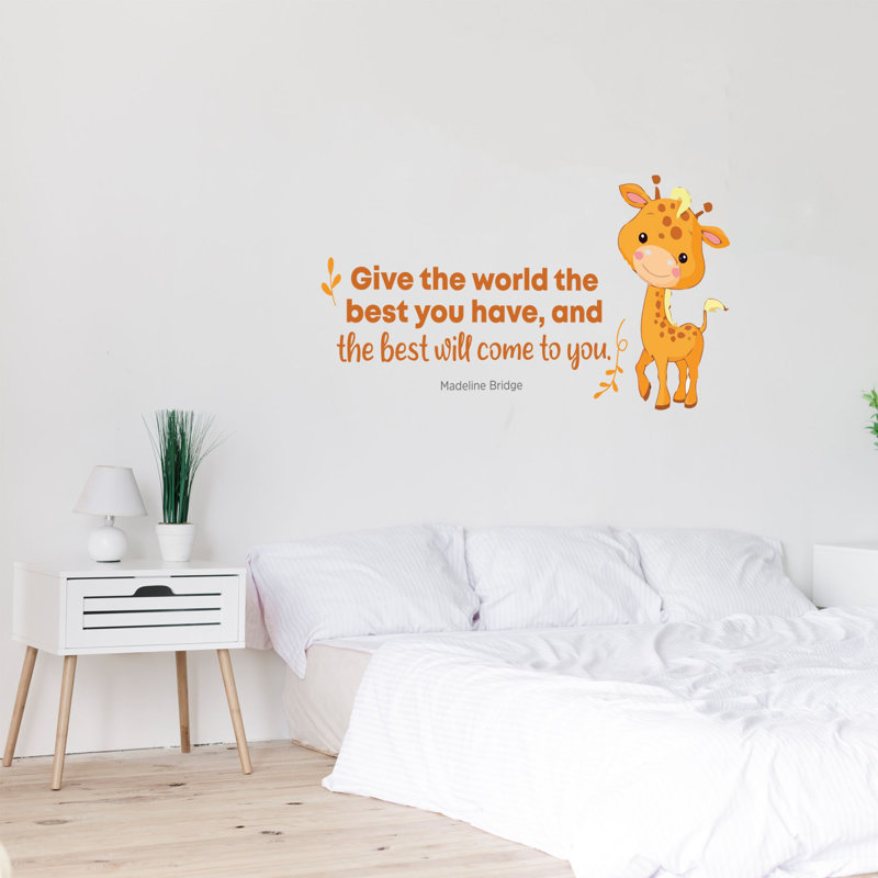 Text & Numbers Wall Decal, 8" H x 10" W