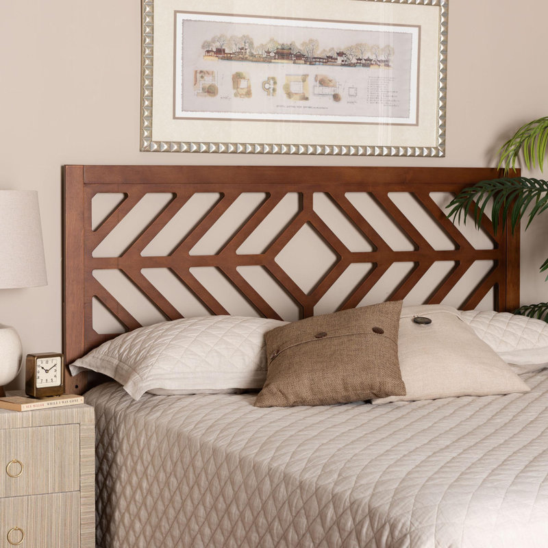 Tête de lit en bois avec découpe géométrique Baxton Studio Olsen, Grand