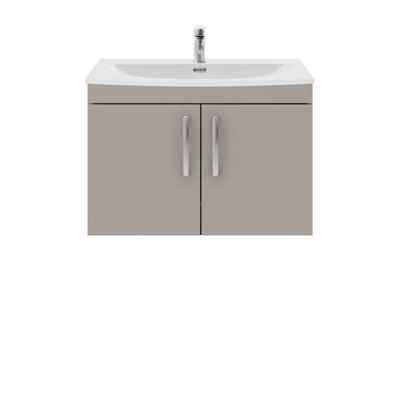 Athena 810mm Single Bathroom Vanity with Integrated Vitreous China Basin