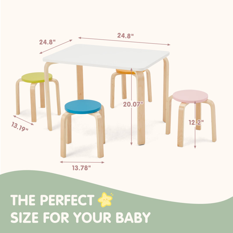 Ensemble de table et chaises pour enfants