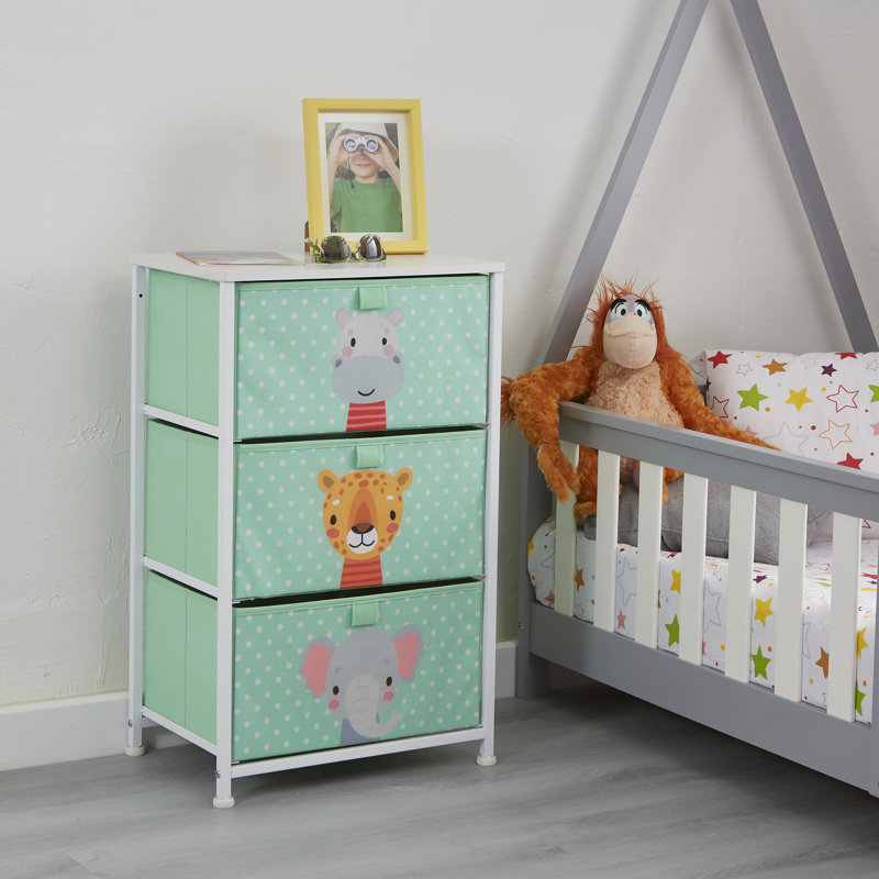 Jungle 3 Drawer Kids Storage Chest