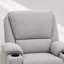 Fauteuil inclinable électrique rembourré de 84,3 cm (33,2 po) de largeur avec poches latérales de massage et de chauffage - Gris pâle-1425631702