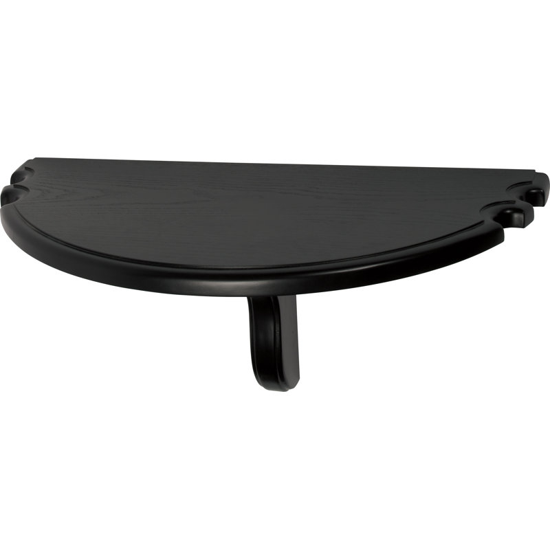 Action WRSHH Wooden Half-Moon Pub Table w/ Pool Cue Holders - Midnight , Midnight