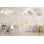 Adhésif décoratif de chambre de bébé nuage lune étoile - art mural mobile au-dessus de lit de bébé neutre pour chambre de bébé 058Mv