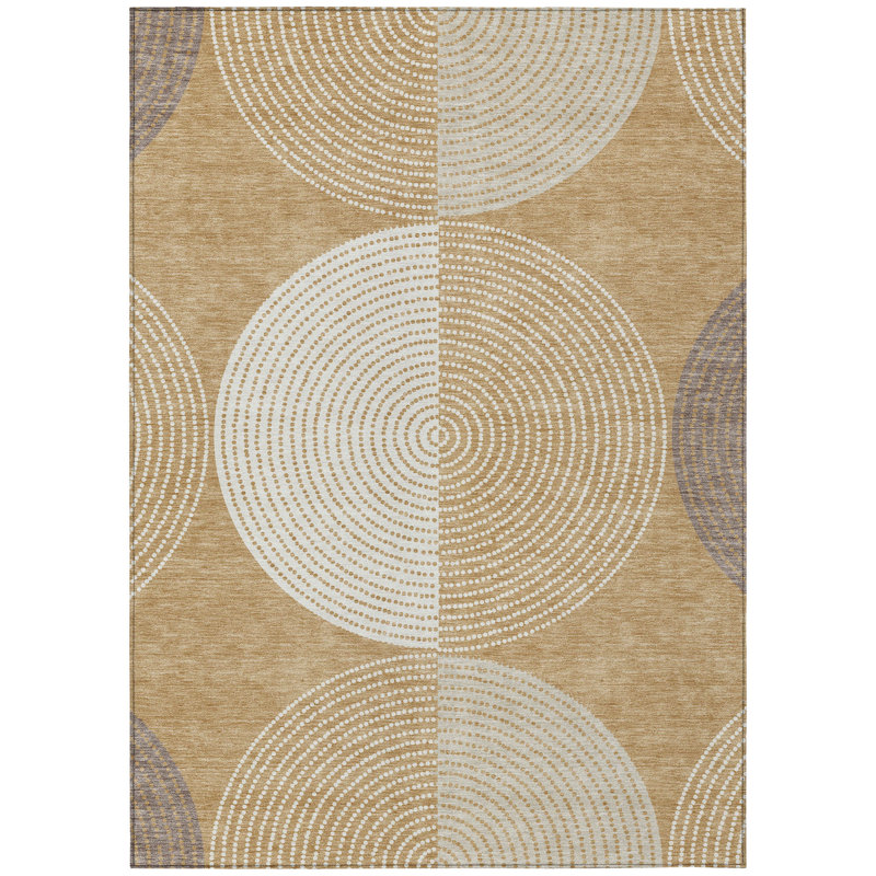 Machine Washable Indoor/Outdoor Jenning ACN2281 Geometric Rug, Rectangle 9' x 12'