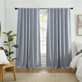 Bigelow Max-Blackout Solid Texture Window Curtain Panel