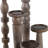 Decorative Mango Wood Candle Sticks Holders - Modern Tabletop And Floor Candle Holder For Home Accents, And Centerpiece Display - Set Of 5, 22"