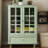 Minimalist Buffet Cabinet With Double Glass Doors And 1 Drawer, Modern Wooden Storage Sideboard Cupboard For Living Room, Dining Room, Hallway-926127870