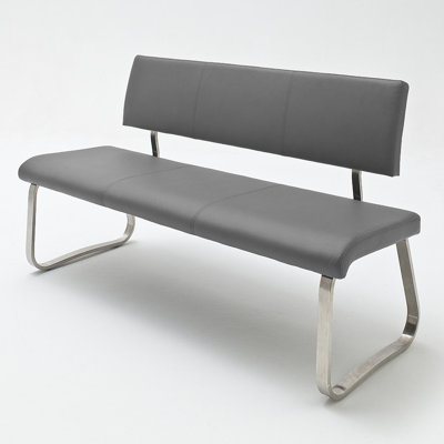 Alday 100% Polyurethane Upholstered Bench