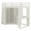 Lit mezzanine avec grande armoire intégrée, bureau-1135085069