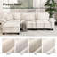 Ensemble de canapé modulaire rembourré 3 pièces, ensemble de canapé surdimensionné avec canapé et causeuse-263580858