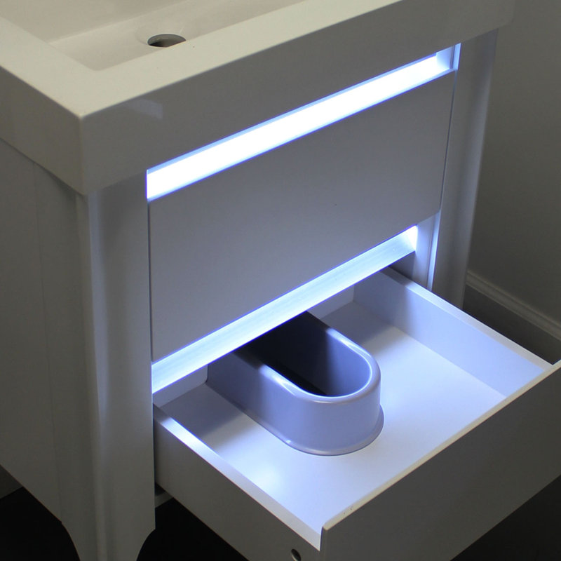 Ensemble de meuble-lavabo simple 24 po Maribelle, Blanc