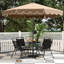 Parasol de marché extérieur 10 pi avec réglage de l'inclinaison de la manivelle-1024268801