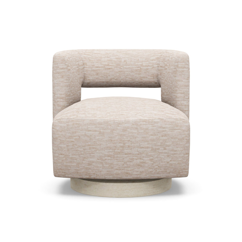 Crystle Swivel Barrel Chair, 8172-88, Sandstone