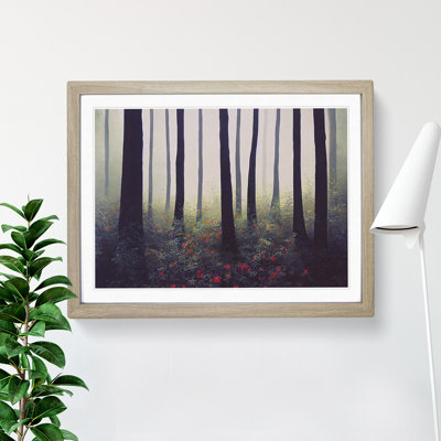 A Mysterious Summer Forest - Single Picture Frame Print