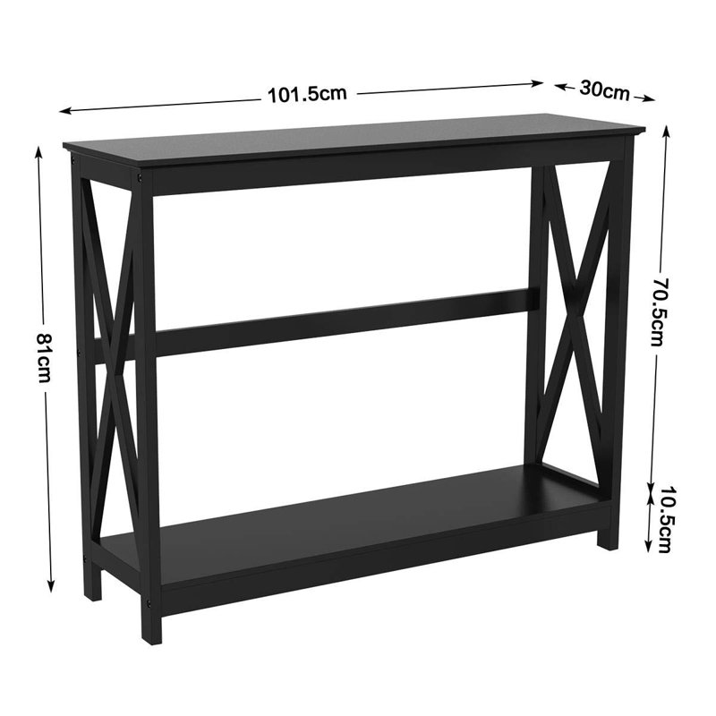 Adelbert 101.5cm Console Table, Black