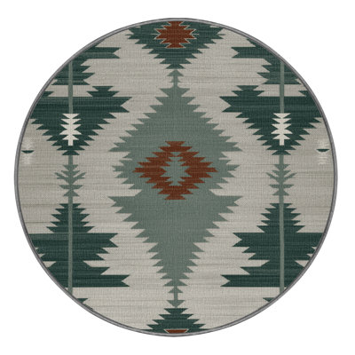 Washable Sagebrush Southwestern Area Rug
