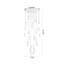 Lustre transitionnel en verre chromé 24 lumières -501529426