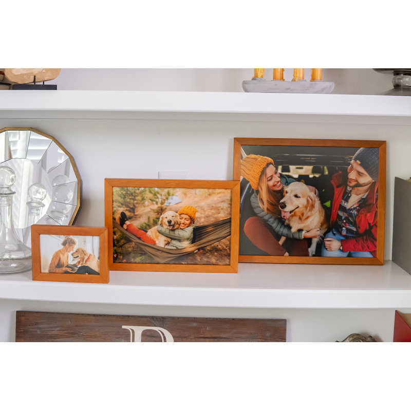 Cadre photo en bois brun, 27 po x 39 po