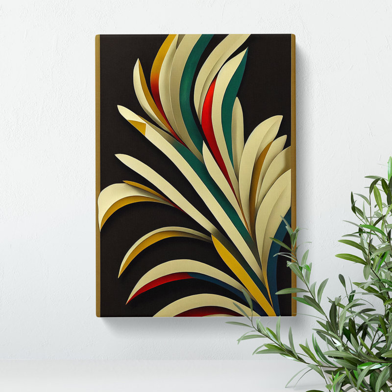 Enchanting Feathers - Wrapped Canvas, 50cm H x 35cm W