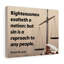 Righteousness Proverbs 14:34 - Wrapped Canvas Print