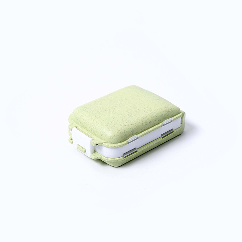 Portable Mini Dispensing Box Tablets Dispensing Box Storage Box Portable, Green